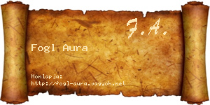 Fogl Aura névjegykártya